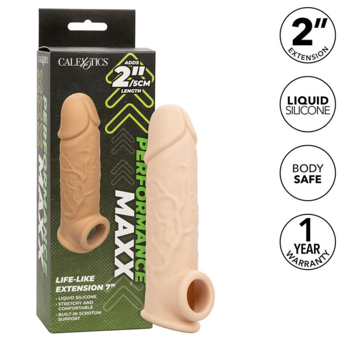 CALEXOTICS - PERFORMANCE MAXX EXTENSIÓN REALISTA 7 PIEL CLARO - CandyHot - Foto 1