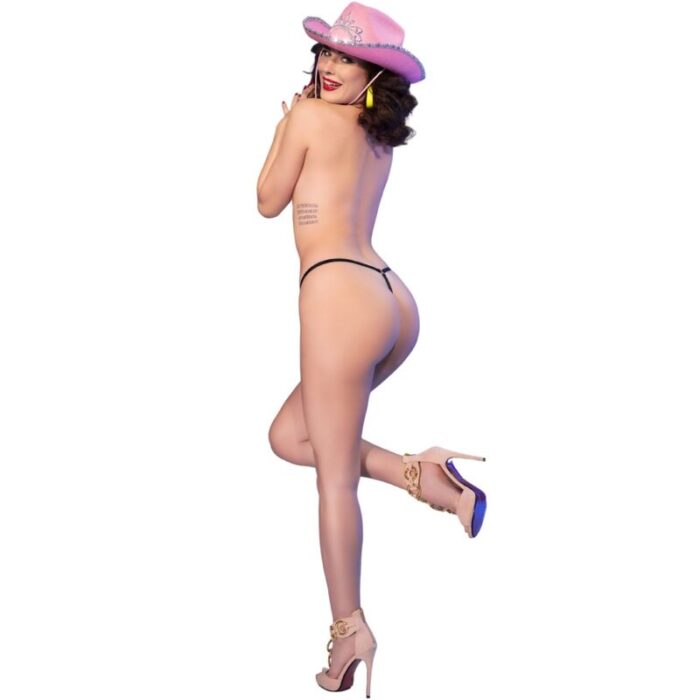 CHILIROSE - CR 4836 TANGA KISS ME NEGRO S/M - CandyHot - Foto 6