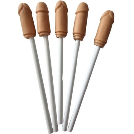 DIABLO PICANTE - 5 LAPICES CON PUNTA DE PENE NATURAL - CandyHot - Foto 1