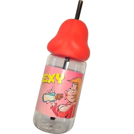DIABLO PICANTE - BIBERÓN FORMA PENE 360 ML ROJO - CandyHot - Foto 1