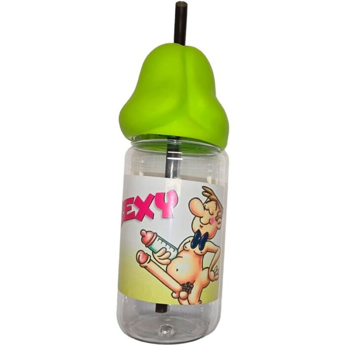 DIABLO PICANTE - BIBERÓN FORMA PENE 360 ML VERDE - CandyHot - Foto 1
