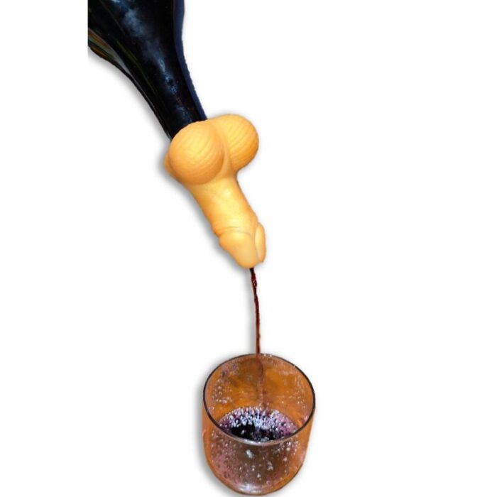 DIABLO PICANTE - DECANTADOR DE VINO FORMA PENE DORADO - CandyHot - Foto 1