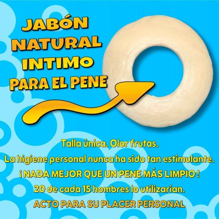 DIABLO PICANTE - JABÓN PERFUMADO HIGIENE MASCULINA 100 GRAMOS AZUL - CandyHot - Foto 1