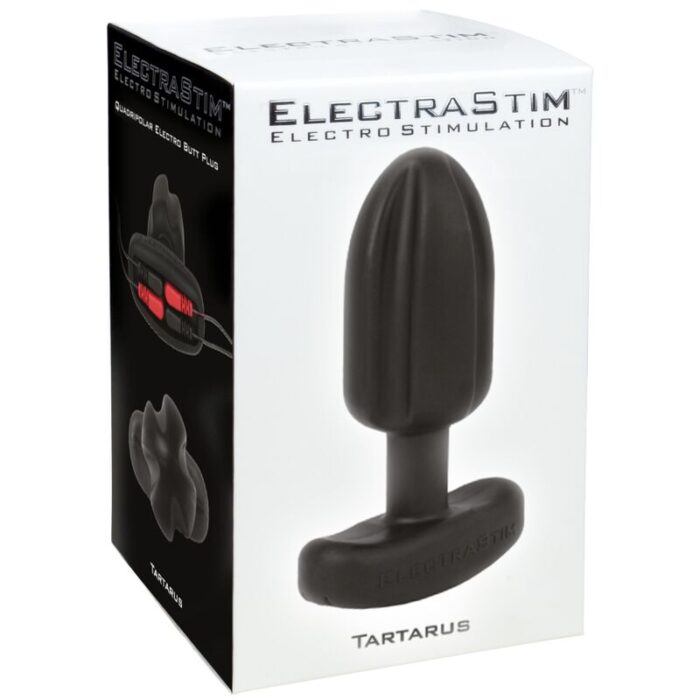 ELECTRASTIM - TARTARUS PLUG ANAL SILICONA QUADRIPOLAR NEGRO - CandyHot - Foto 6