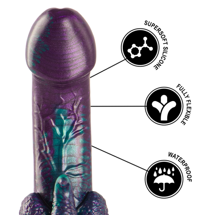 EPIC - BASILISK DILDO DOBLE PLACER ESCAMOSO TAMAÑO PEQUEÑO - CandyHot - Foto 6