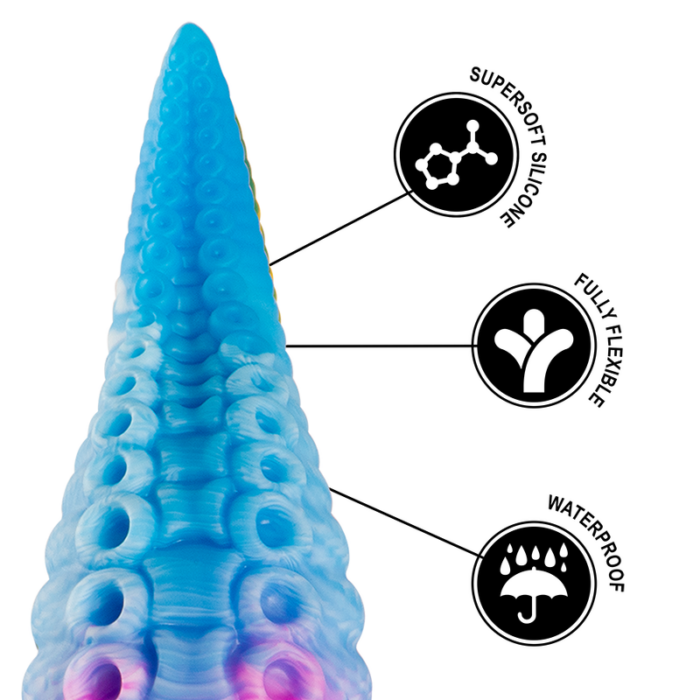EPIC - PHORCYS DILDO TENTÁCULO AZUL TAMAÑO GRANDE - CandyHot - Foto 6