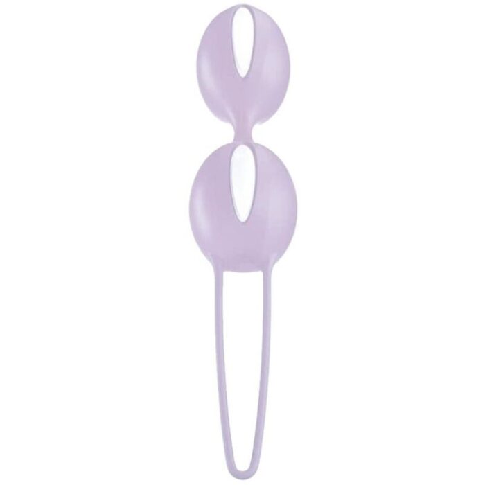 FUN FACTORY - SMARTBALLS DUO BOLAS PELVICAS BLANCO / LILA PASTEL - CandyHot - Foto 2