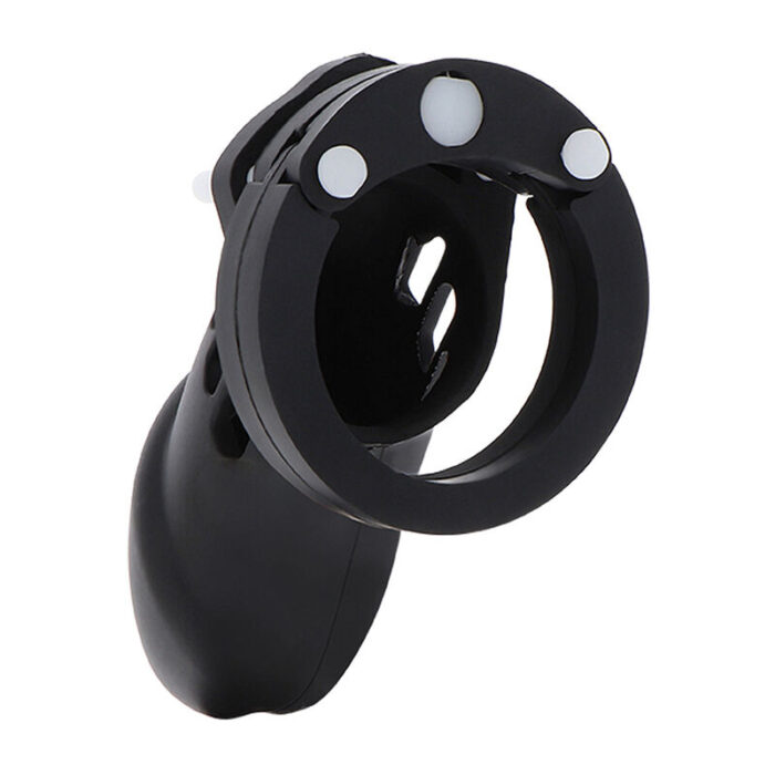 HIDDEN DESIRE - EXTREME JAULA DE CASTIDAD SILICONA TALLA L NEGRO - CandyHot - Foto 2