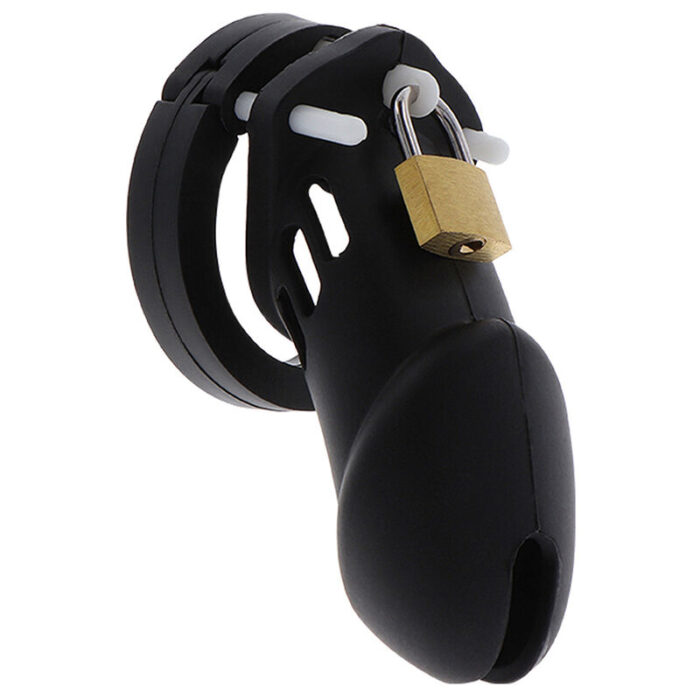 HIDDEN DESIRE - EXTREME JAULA DE CASTIDAD SILICONA TALLA L NEGRO - CandyHot - Foto 1