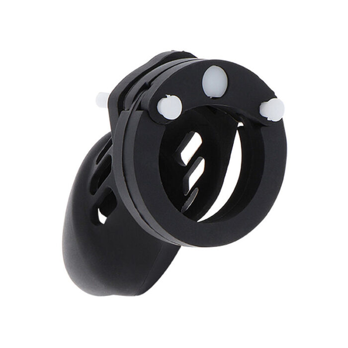 HIDDEN DESIRE - EXTREME JAULA DE CASTIDAD SILICONA TALLA S NEGRO - CandyHot - Foto 2