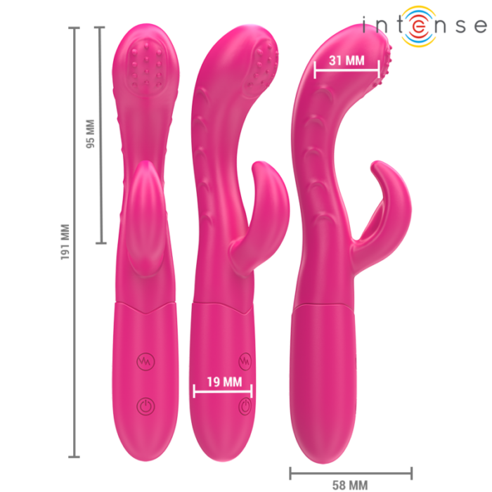 INTENSE - AMARA VIBRADOR CON LENGUA ESTIMULADORA 10 VIBRACIONES ROSA - CandyHot - Foto 2