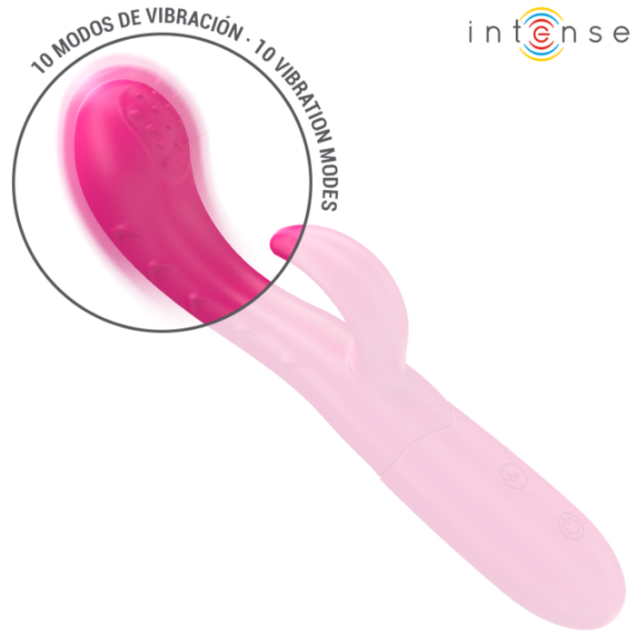 INTENSE - AMARA VIBRADOR CON LENGUA ESTIMULADORA 10 VIBRACIONES ROSA - CandyHot - Foto 3