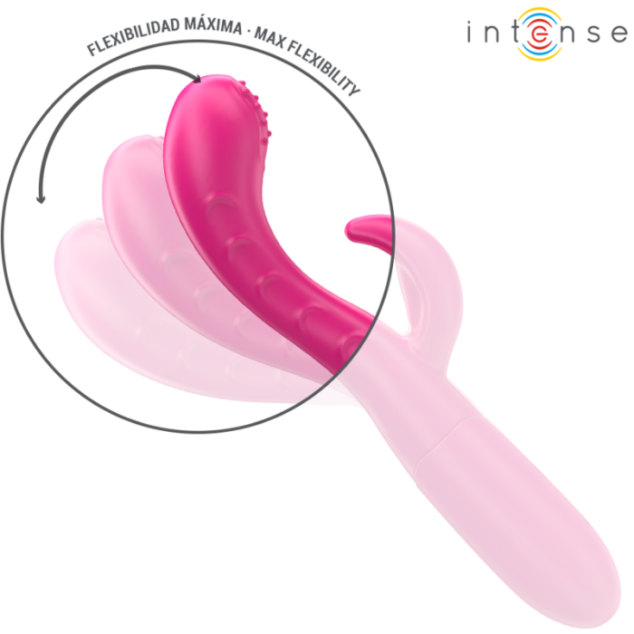 INTENSE - AMARA VIBRADOR CON LENGUA ESTIMULADORA 10 VIBRACIONES ROSA - CandyHot - Foto 4