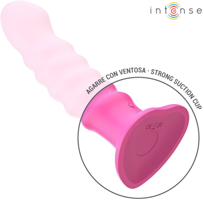 INTENSE - CINDY VIBRADOR TALLA L DISEÑO EN ESPIRAL 10 VIBRACIONES ROSA CONTROL REMOTO - CandyHot - Foto 6