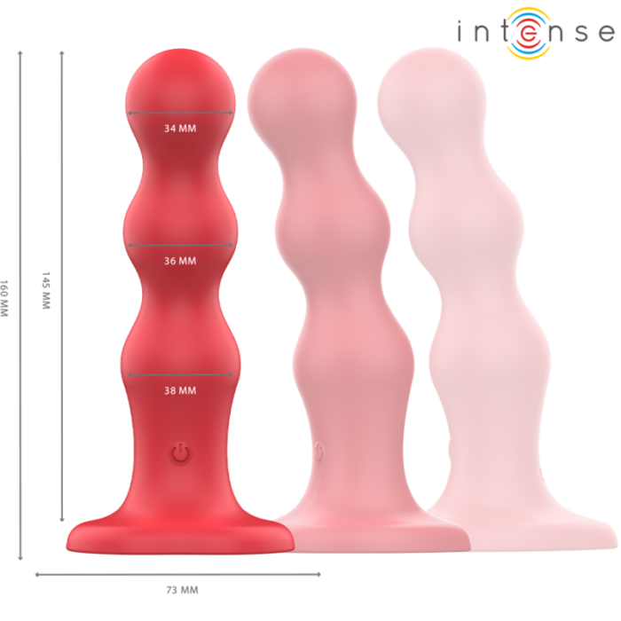 INTENSE - CODY VIBRADOR CON VENTOSA ROJO CONTROL REMOTO - CandyHot - Foto 2