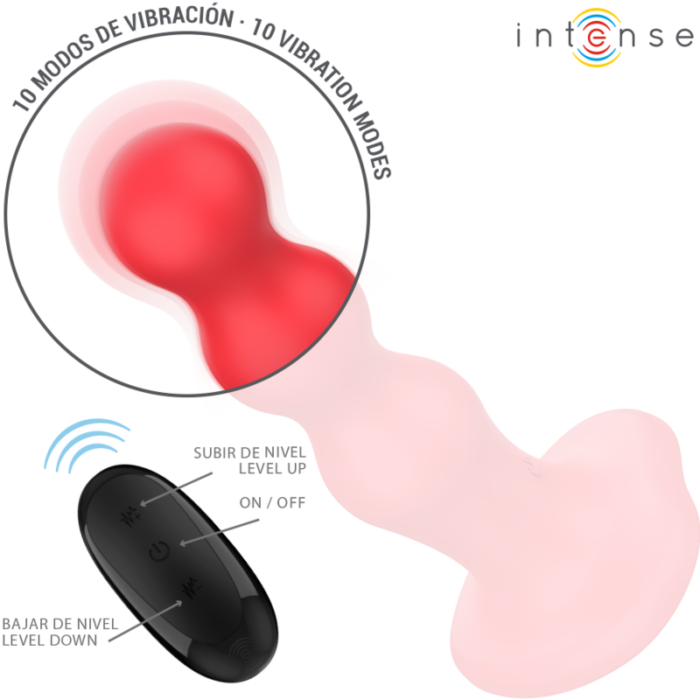INTENSE - CODY VIBRADOR CON VENTOSA ROJO CONTROL REMOTO - CandyHot - Foto 3