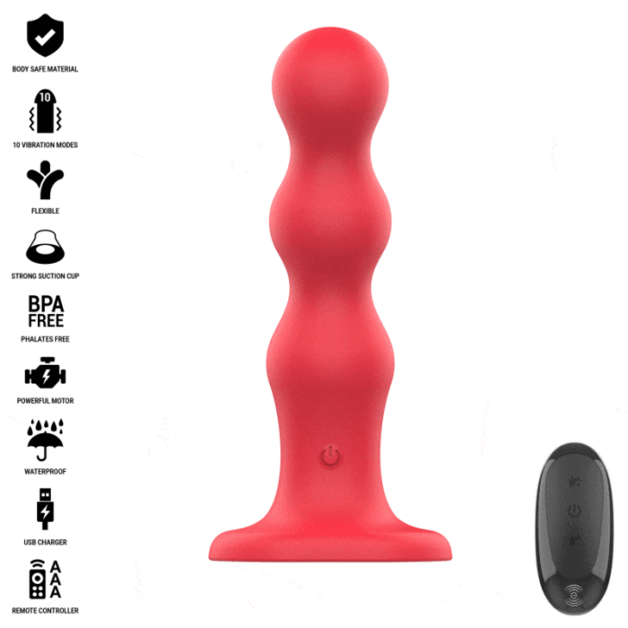 INTENSE - CODY VIBRADOR CON VENTOSA ROJO CONTROL REMOTO - CandyHot - Foto 1