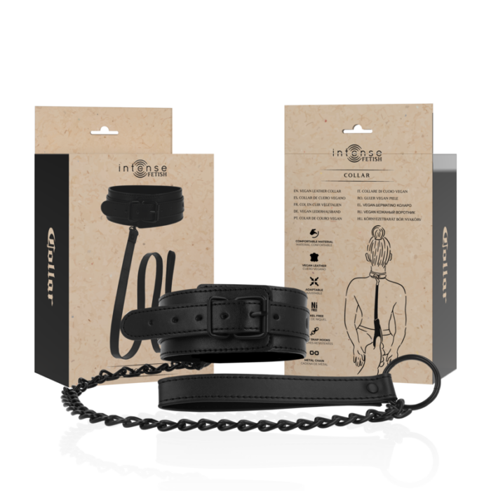 INTENSE - FETISH COLLAR DE CUERO VEGANO - CandyHot - Foto 1