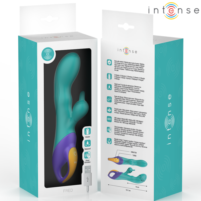 INTENSE - FRED VIBRADOR RABBIT AZUL - CandyHot - Foto 6