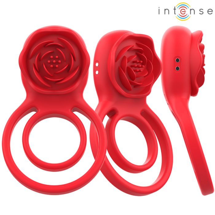 INTENSE - GAIL ROSA ESTIMULADORA 10 VIBRACIONES ROJO CONTROL REMOTO - CandyHot - Foto 3