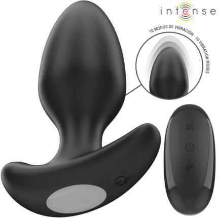 INTENSE - JOEY PLUG ANAL 10 VIBRACIONES NEGRO CONTROL REMOTO - CandyHot - Foto 2