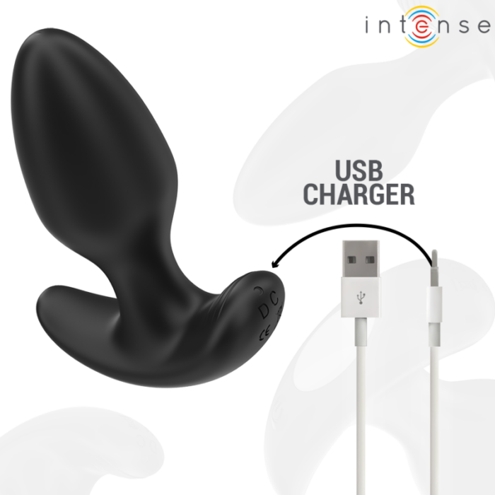 INTENSE - JOEY PLUG ANAL 10 VIBRACIONES NEGRO CONTROL REMOTO - CandyHot - Foto 6