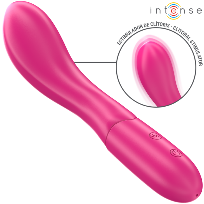 INTENSE - LISETTE VIBRADOR 19 CM FLEXIBLE 10 VIBRACIONES ROSA - CandyHot - Foto 1