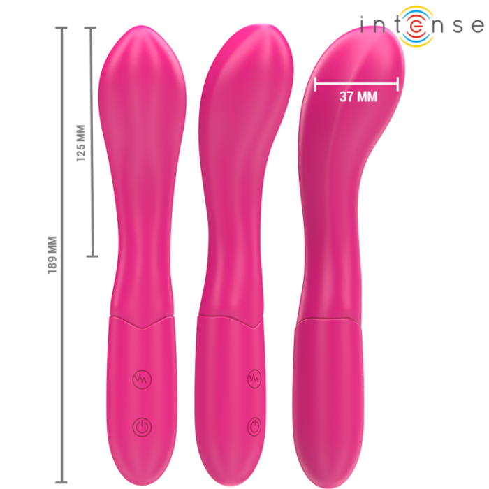 INTENSE - LISETTE VIBRADOR 19 CM FLEXIBLE 10 VIBRACIONES ROSA - CandyHot - Foto 2
