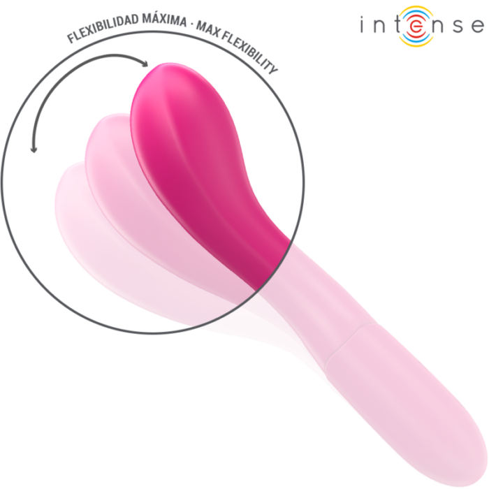INTENSE - LISETTE VIBRADOR 19 CM FLEXIBLE 10 VIBRACIONES ROSA - CandyHot - Foto 3