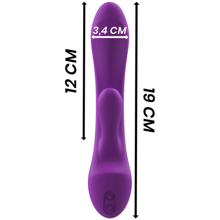 INTENSE - LUIGI VIBRADOR RABBIT SILICONA LIQUIDA MORADO - CandyHot - Foto 6