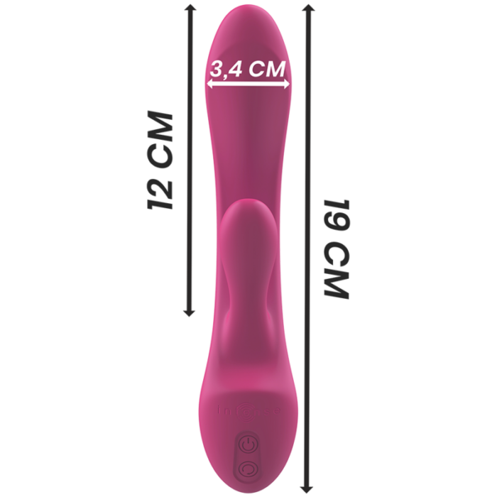 INTENSE - LUIGI VIBRADOR RABBIT SILICONA LIQUIDA ROSA - CandyHot - Foto 6