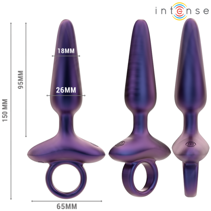 INTENSE - MARLON PLUG ANAL VIBRADOR MODELO 4 CONTROL REMOTO - CandyHot - Foto 3