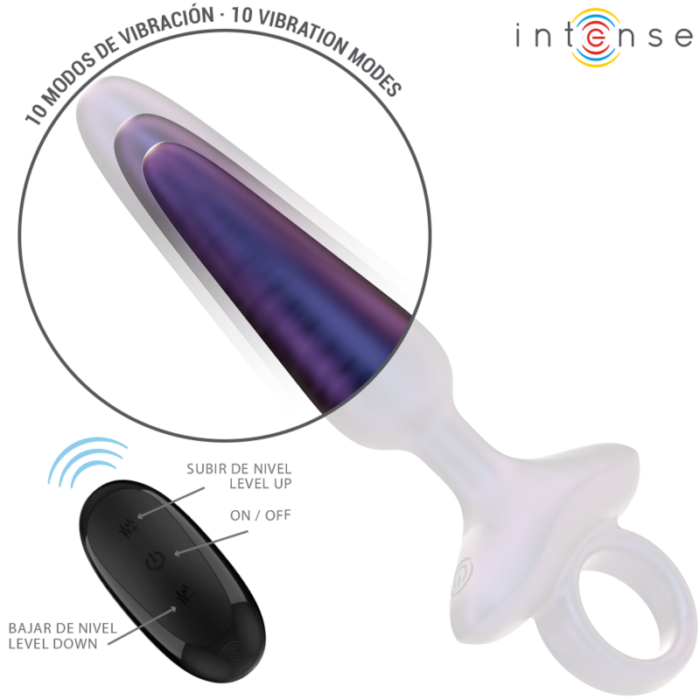 INTENSE - MARLON PLUG ANAL VIBRADOR MODELO 4 CONTROL REMOTO - CandyHot - Foto 4