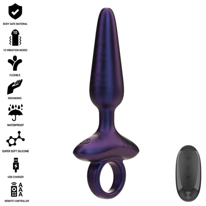 INTENSE - MARLON PLUG ANAL VIBRADOR MODELO 4 CONTROL REMOTO - CandyHot - Foto 1
