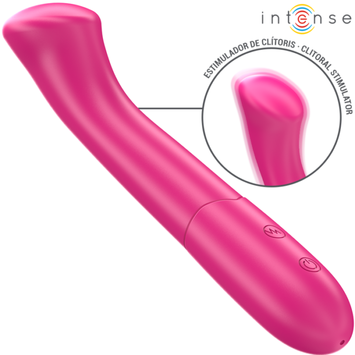 INTENSE - PATY VIBRADOR 19 CM FLEXIBLE 10 VIBRACIONES MODELO 2 ROSA - CandyHot - Foto 1