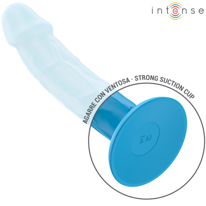 INTENSE - PHOEBE VIBRADOR REALÍSTICO 10 VIBRACIONES AZUL CONTROL REMOTO - CandyHot - Foto 5
