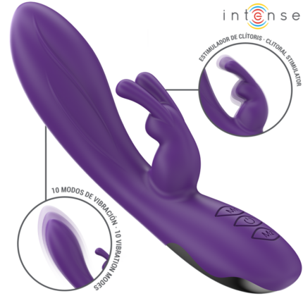 INTENSE - RANDALL VIBRADOR RABBIT 10 VIBRACIONES MORADO - CandyHot - Foto 2