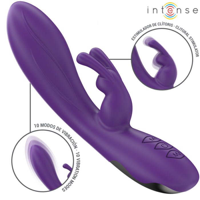 INTENSE - RANDALL VIBRADOR RABBIT 10 VIBRACIONES MORADO - CandyHot - Foto 1