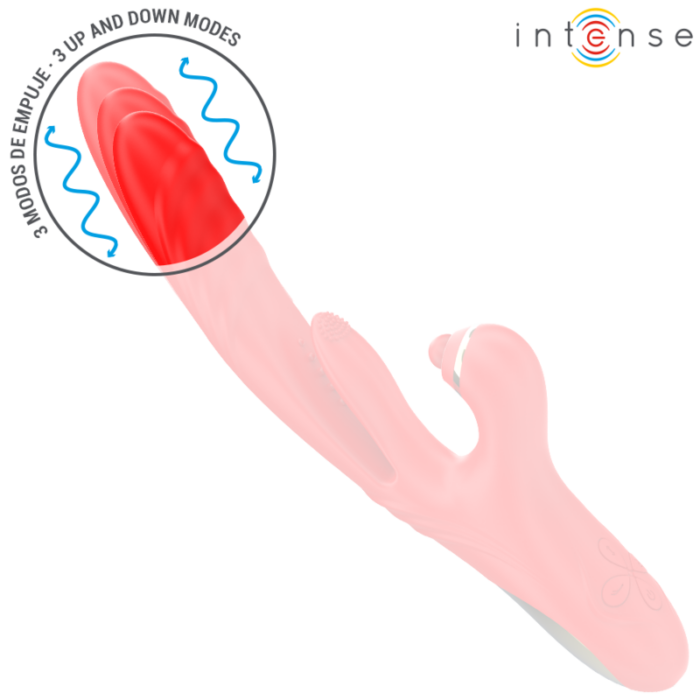 INTENSE - ROSALIA VIBRADOR MULTIFUNCIÓN 3 EN 1 ROJO - CandyHot - Foto 3