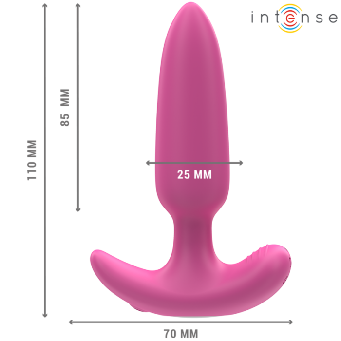 INTENSE - ROSS PLUG ANAL 10 VIBRACIONES ROSA CONTROL REMOTO - CandyHot - Foto 3