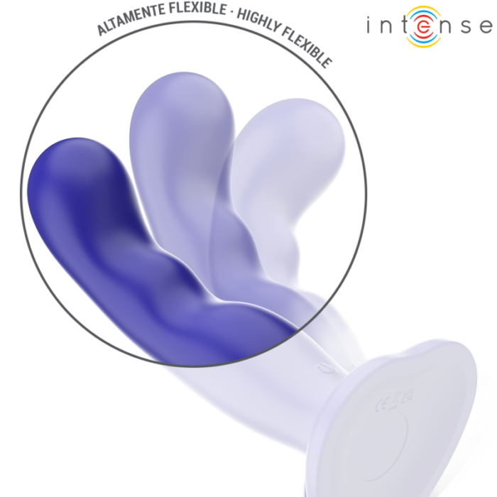 INTENSE - SHORTY VIBRADOR CON VENTOSA AZUL CONTROL REMOTO - CandyHot - Foto 4