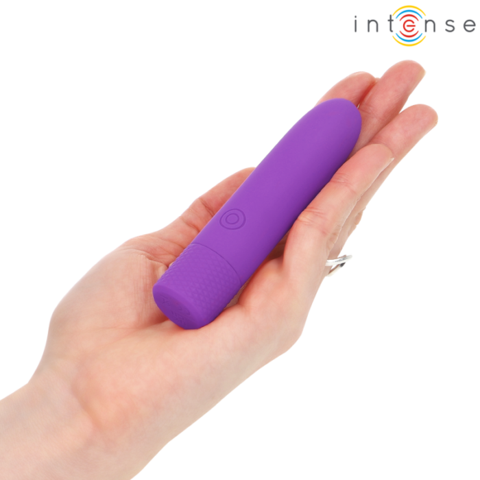 INTENSE - SYMONE BALA VIBRADORA RECARGABLE POR USB 8 VIBRACIONES MORADO 10 X 2.2 CM - CandyHot - Foto 6