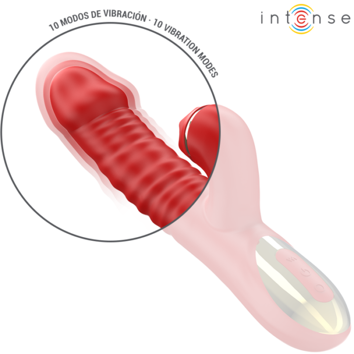INTENSE - THALIA VIBRACIÓN & EMPUJE & ESTIMULACIÓN ROJO - CandyHot - Foto 4