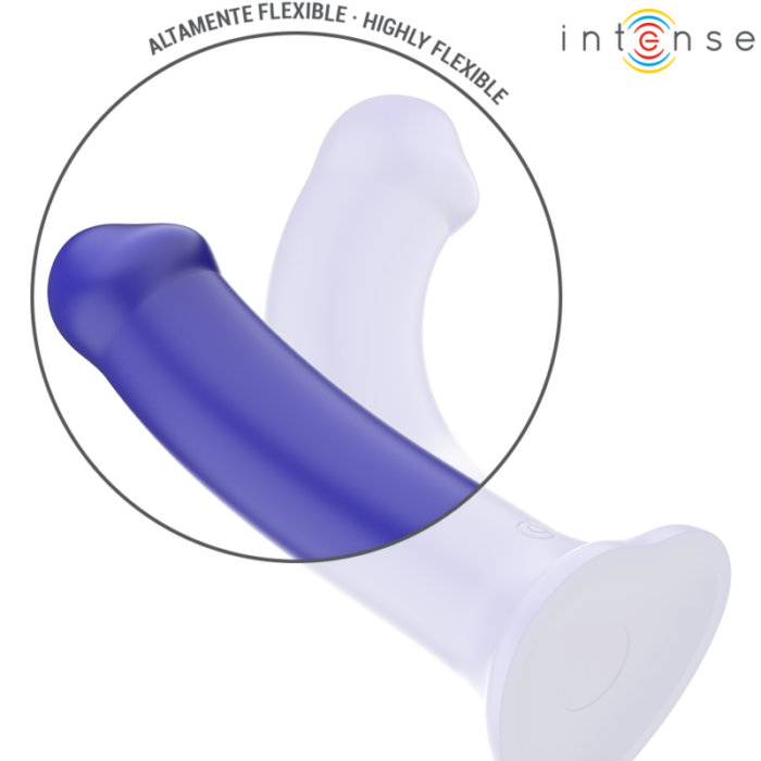 INTENSE - VICTORIA VIBRADOR CON VENTOSA 10 VIBRACIONES AZUL OSCURO CONTROL REMOTO - CandyHot - Foto 5