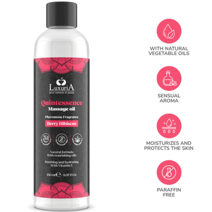 INTIMATELINE LUXURIA - ACEITE DE MASAJES BAYA 150 ML - CandyHot - Foto 4