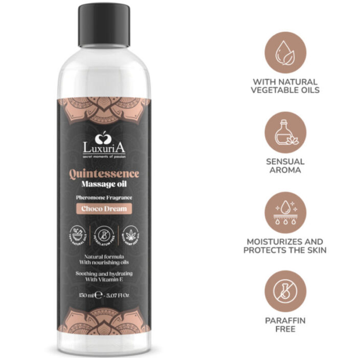 INTIMATELINE LUXURIA - ACEITE DE MASAJES CHOCOLATE 150 ML - CandyHot - Foto 4