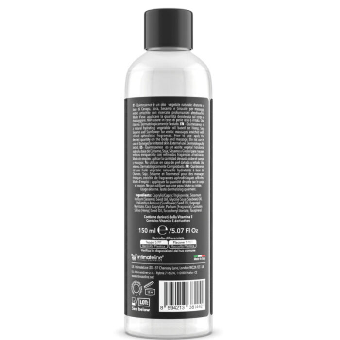 INTIMATELINE LUXURIA - ACEITE DE MASAJES NUBE DE AZÚCAR 150 ML - CandyHot - Foto 3