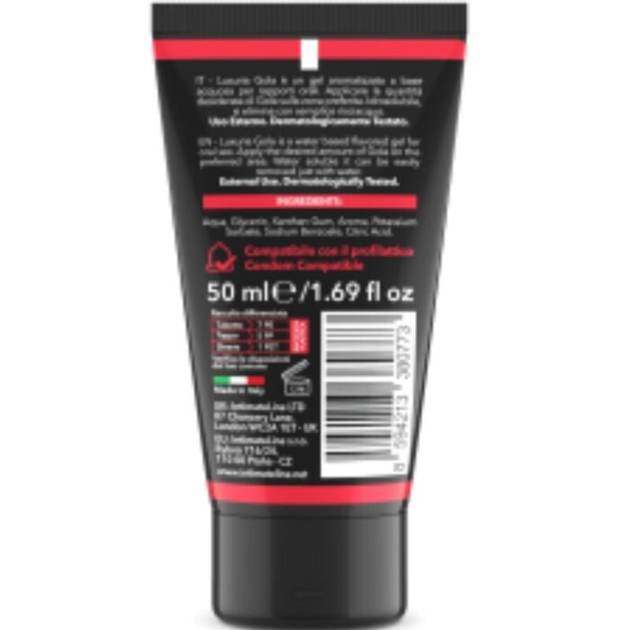 INTIMATELINE LUXURIA - GOLA GEL ORAL FRESA 50 ML - CandyHot - Foto 2
