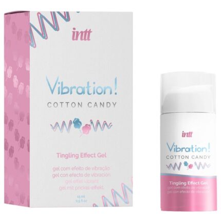 INTT - POTENTE ESTIMULANTE ÍNTIMO GEL VIBRADOR LIQUIDO ALGODÓN DE AZÚCAR 15 ML - CandyHot - Foto 2