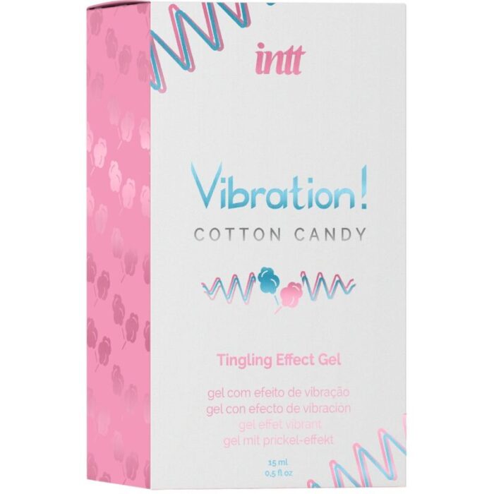 INTT - POTENTE ESTIMULANTE ÍNTIMO GEL VIBRADOR LIQUIDO ALGODÓN DE AZÚCAR 15 ML - CandyHot - Foto 3